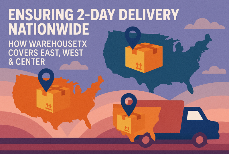 Cracking Nationwide 2-Day Delivery: How WarehouseTX's Network Covers East, West & Center