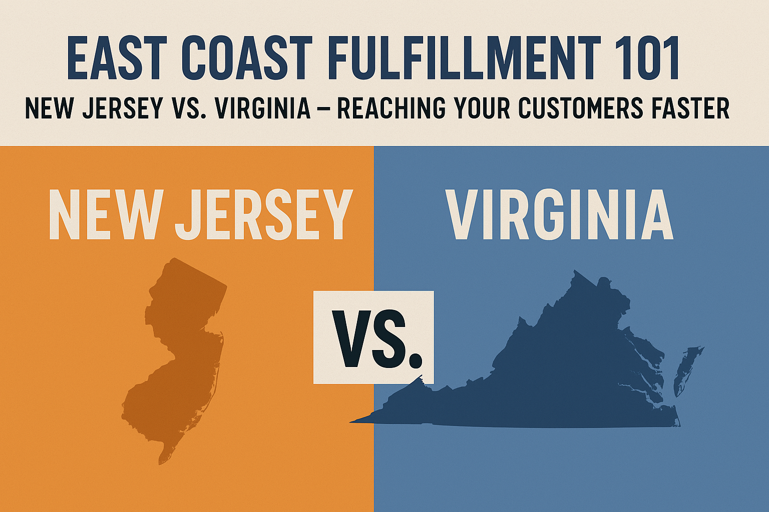 East Coast Fulfillment Hub: New Jersey vs. Virginia – Which Location Ships Faster?