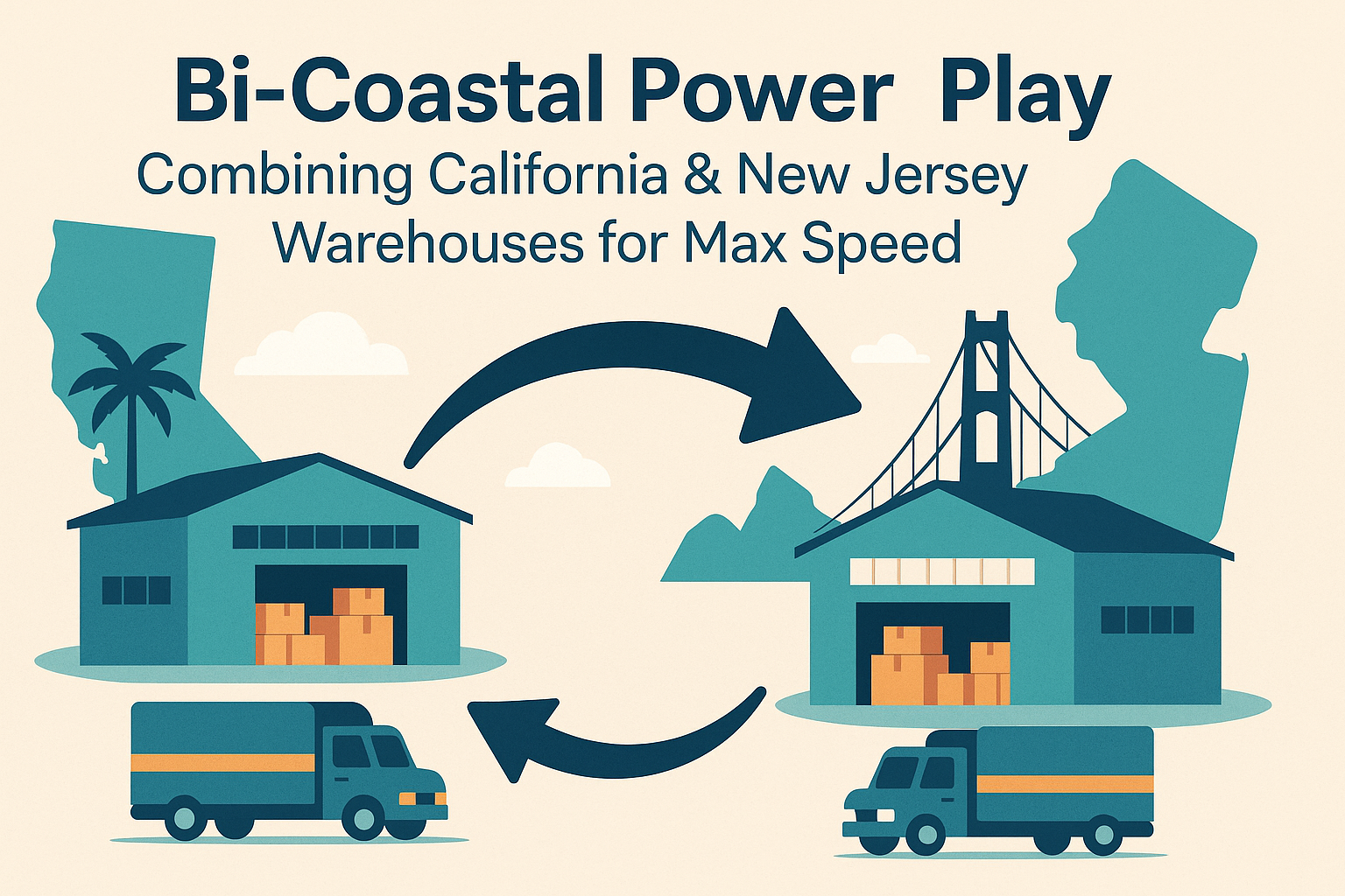 Bi-Coastal Power Play: Combining California & New Jersey Warehouses for Max Speed