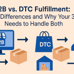 B2B fulfillment, DTC fulfillment, 3PL hizmetleri, e-ticaret lojistiği, tedarik zinciri, depo yönetimi, sipariş karşılama, stok yönetimi, omnichannel, lojistik stratejileri